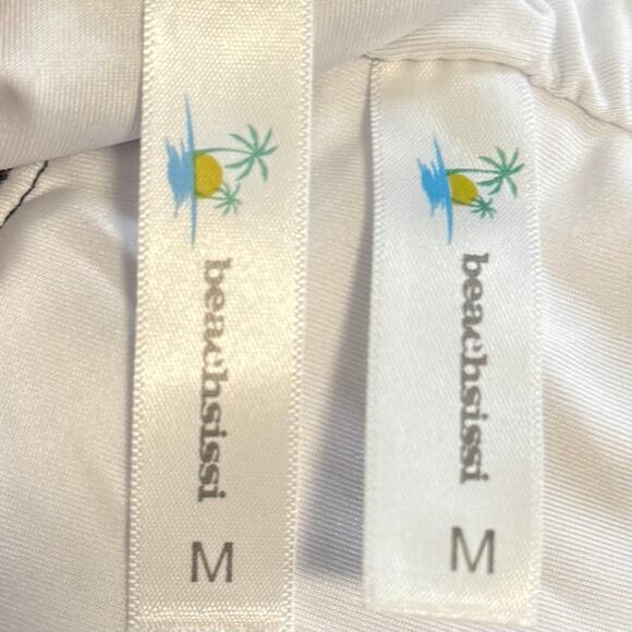 Beachsissi Leopard Animal Print Ruffle Tankini Swimsuit Two Piece Set NEW - Picture 5 of 7